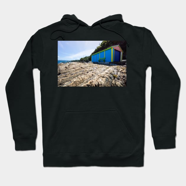 Lone boatshed. Hoodie by sma1050